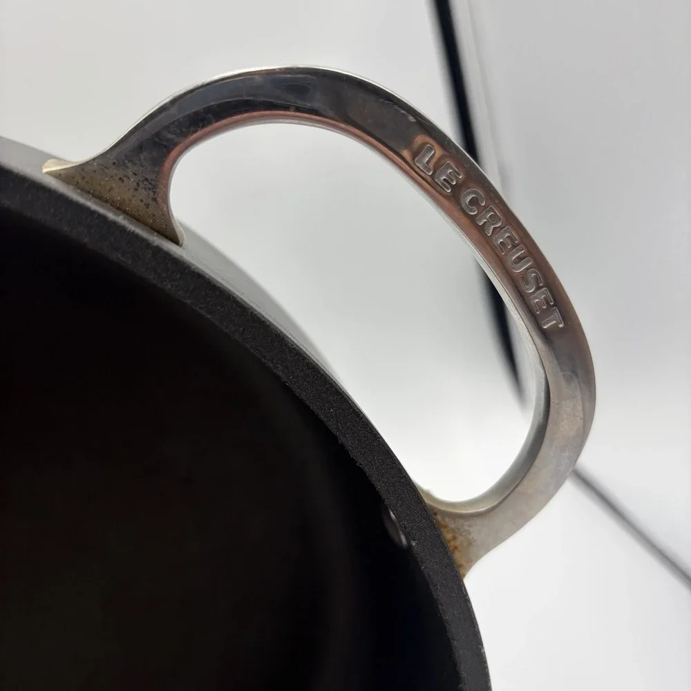 Le Creuset Toughened Non-Stick Deep Sauté Frying Pan Helper Handle 10.5